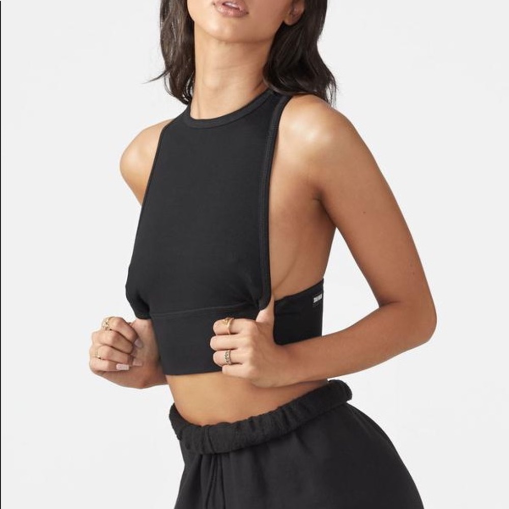 Joah brown long line tank SMALL